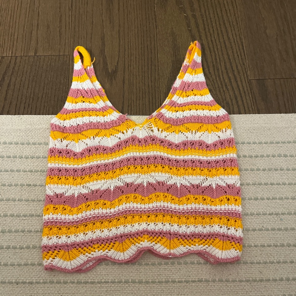 crochet cropped tank